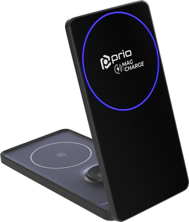prio 3 in 1 kabelloses Schnellladegerät MAG schwarz (15 W)