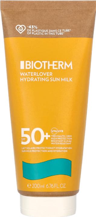 Image du produit Biotherm Lait solaire hydratant Waterlover (Lait solaire, SPF 50, 200 ml, 150 g)