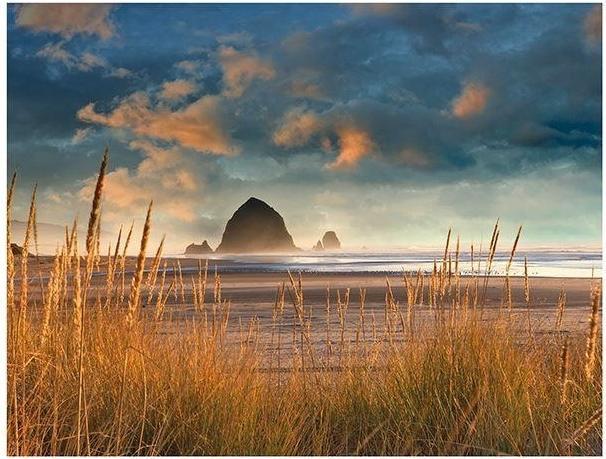 Produktbild Dennis Frates Haystack Rock Am Cannon Beach Drucken (40 x 50 cm)