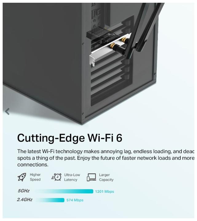 Produktbild TP-Link Archer TX20E Wi-Fi 6 PCIe-Adapter AX1800 Bluetooth 5.2 (Mini PCI Express)