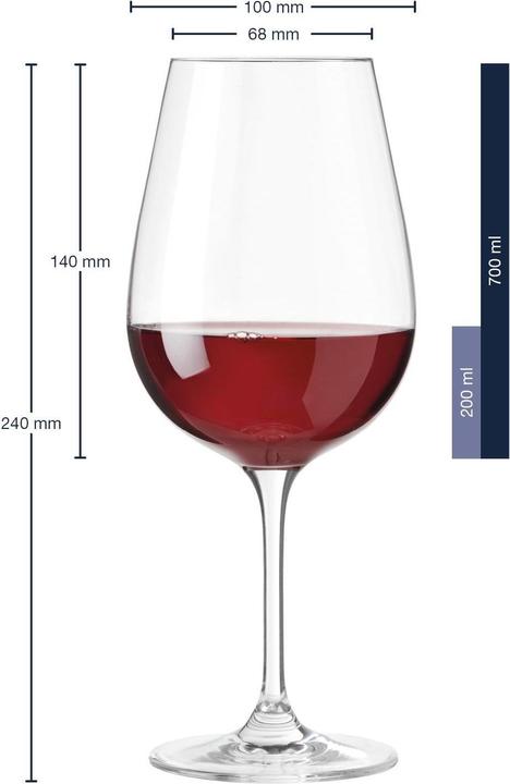 Actual product image Leonardo Tivoli (70 cl, 6 Glasses, Red wine glasses)
