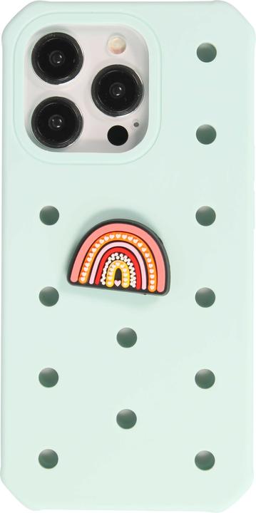 Produktbild PhoneLook Trendige Aufsteck-Sticker 3D für Silikonhülle mit Löcher Rainbow of Hearts