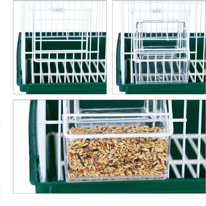 Image du produit Relaxdays Cage à oiseaux avec accessoires