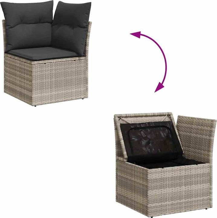 Produktbild VidaXL 10-tlg. Garten-Lounge-Set mit Kissen