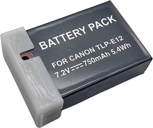 Produktbild Acconic Akku mit USB-C Input für Canon M50 EOS-M50 LP-E12 (Kamera Akku)