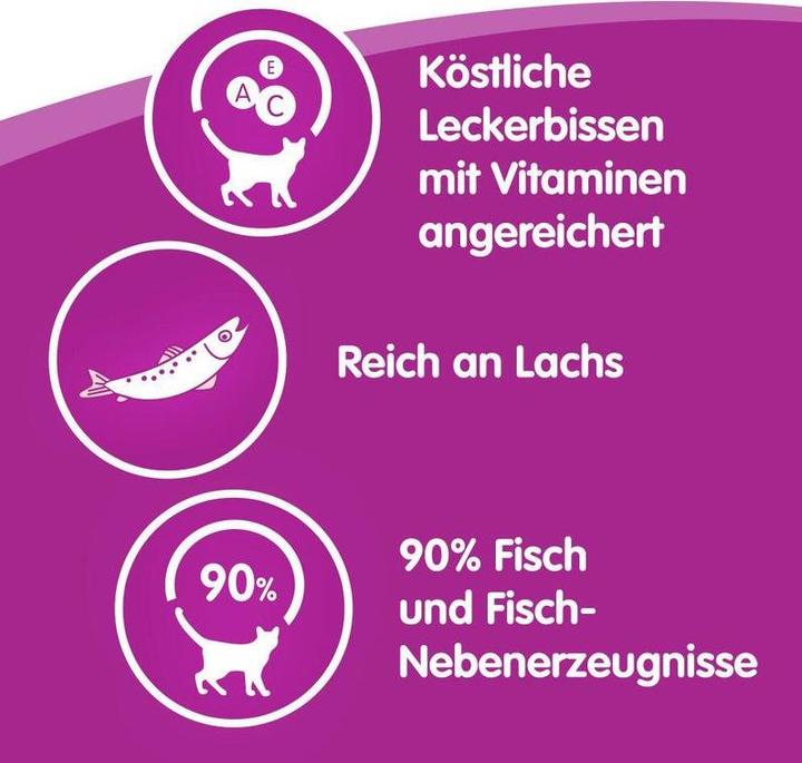 Produktbild Whiskas STICKS Packung Reich an Lachs (Adult, 14 Stk., 36 g)