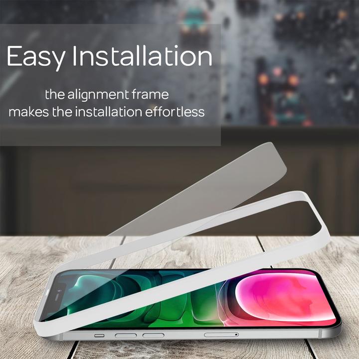 Produktbild Nalia 4x Schutzglas & 1x Schablone (4 Stück, Apple iPhone 13, Apple iPhone 13 Pro)
