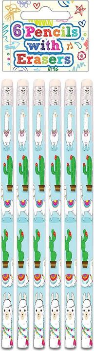 Produktbild Henbrandt Lama Bleistift mit Radiergummi (6er Pack) (6 x)