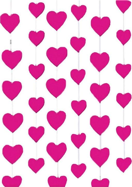 Produktbild Amscan Faden Hängende Dekoration Valentinstag 6erPack Folie Herzen
