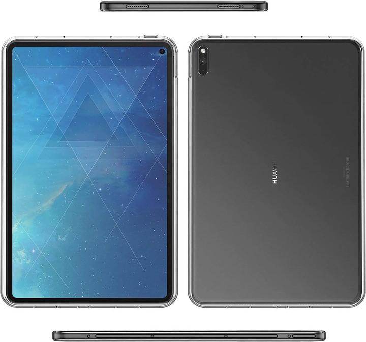 Actual product image Cazy Silicone Case Compatible with Huawei MatePad 10.4 - Soft TPU Protection - Transparent (Huawei MatePad 10.4)