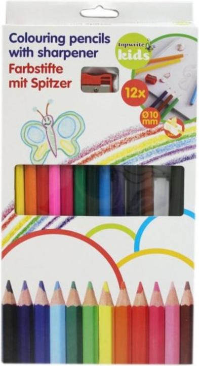 Produktbild Topwrite Farbstifte 12tlg mit Spitzer (Mehrfarbig, 12 x)