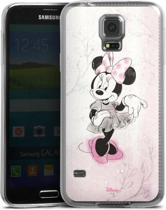 Produktbild DeinDesign Slim Case für Samsung Galaxy S5 Silikon Hülle Ultra Dünn Handyhülle Disney Minnie Mouse Vintage (Samsung Galaxy S5)