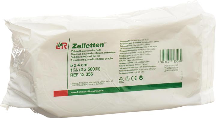 L&R Zelletten Zellstofftupfer Rollen (2 x 500 Stk)