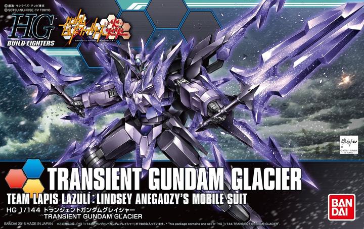 Actual product image Bandai GUNDAM - Model Kit - HG 1/144 - Transient Gundam Glacier - 13 CM