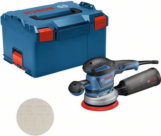 Bosch Professional Levigatrice rotorbitale GEX 40-150 con 1 foglio abrasivo M480 e L-BOXX (Levigatrici rotorbitali, 400 W)