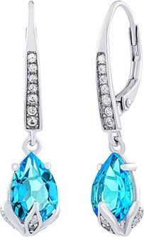 Immagine prodotto Silvego Orecchini Clarissa in argento con topazio svizzero e zirconi brillanti JJJ1267ETS