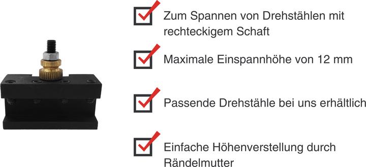 Produktbild Paulimot Stahlhalter für Schnellwechsel-Stahlhalter-Set
