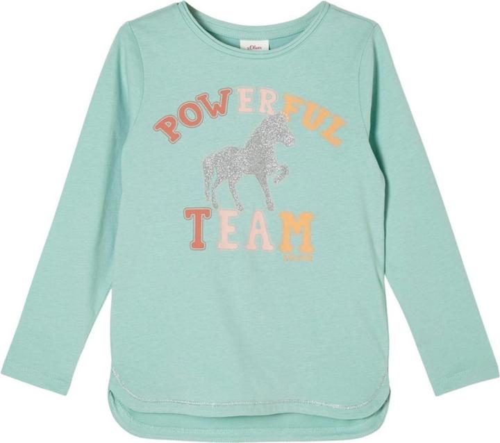 S.Oliver Langarmshirt mit Glitzerprint