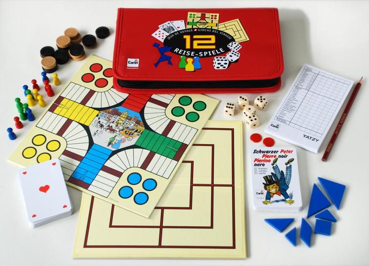 Actual product image Carlit 12 travel games (German, French, Italian)