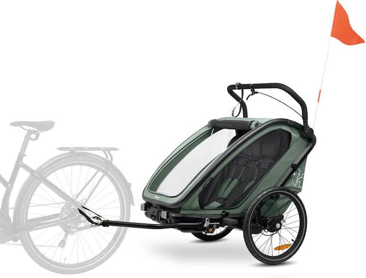 Produktbild Hauck 3in1 Fahrradanhänger Bike N Walk Duo für