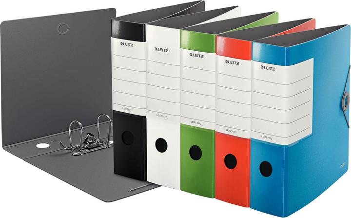 Actual product image Leitz 180° Active Solid weight binder, A4 82 mm black (11120095) (A4, 82 mm, 5 Piece)
