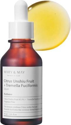 Actual product image Mary&May Citrus Unshiu + Tremella Fuciformis Face Serum Reducing Discoloration 30Ml (30 ml)