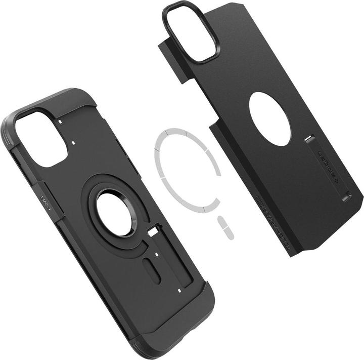 Actual product image Spigen Tough Armor Magsafe iPhone 14 case - Black (Apple iPhone 14)