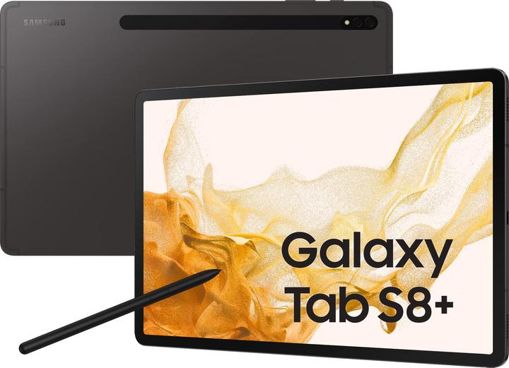 Immagine prodotto Samsung Galaxy Tab S8+ (Solo WiFi, 12.40", 128 GB, Grafite)