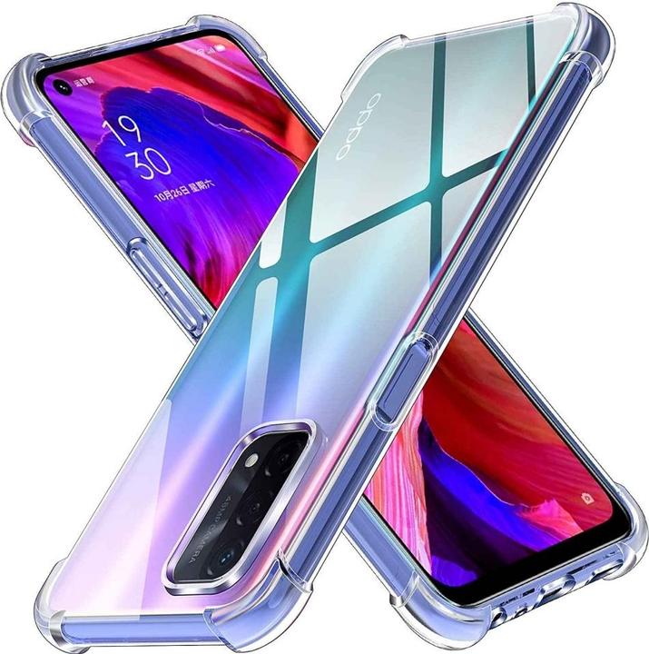 Actual product image Screenguard Oppo A54 5G Case Crystal Soft Airbag Bumper (Oppo A54 5G)