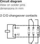Actual product image Weidmüller Plug-in relay 230 V/AC 8 A 2 Wec