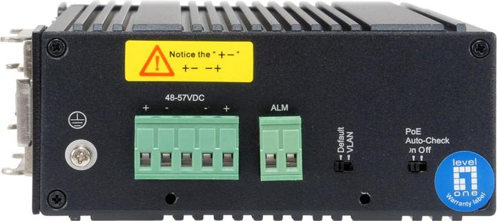 Immagine prodotto LevelOne Switch 10Port Gigabit PoE DIN-Rail, da -40°C a 75°C (8 Porti)