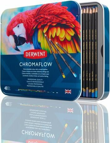 Actual product image Derwent Chromaflow coloured pencils, multicoloured, 3.5 mm, 48 pieces (Multicoloured, 48 x)