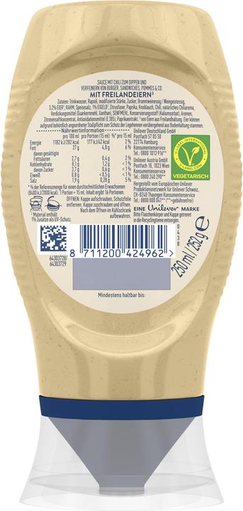 Produktbild Hellmann's Mayo Fired By Tabasco (286 g)