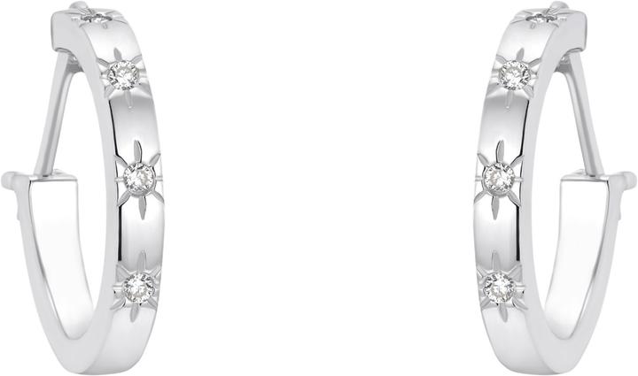 Immagine prodotto Amor Orecchini da donna, argento 925 rodiato, stella di zirconi (Argento 925)