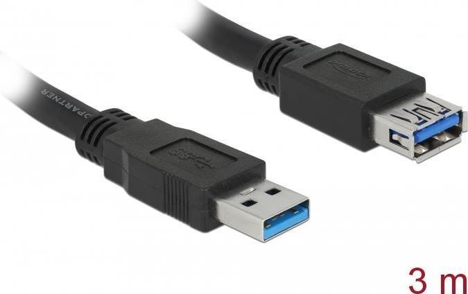 Image du produit Delock USB A - A (3 m, USB 3.0, 4.50 W)