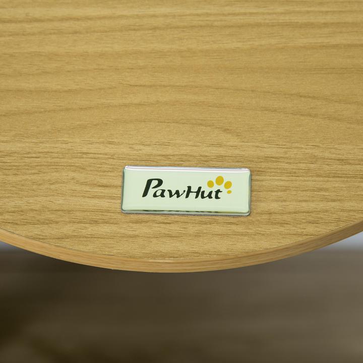 Image du produit PawHut Étagère murale (10.50 cm, Chêne+Blanc crème)