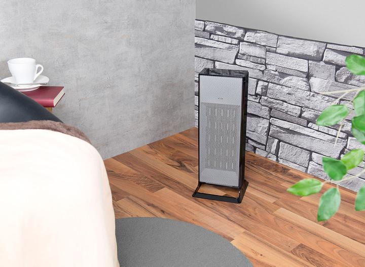 Actual product image Carlo Milano Design tower ceramic fan heater with thermostat (2000 W)