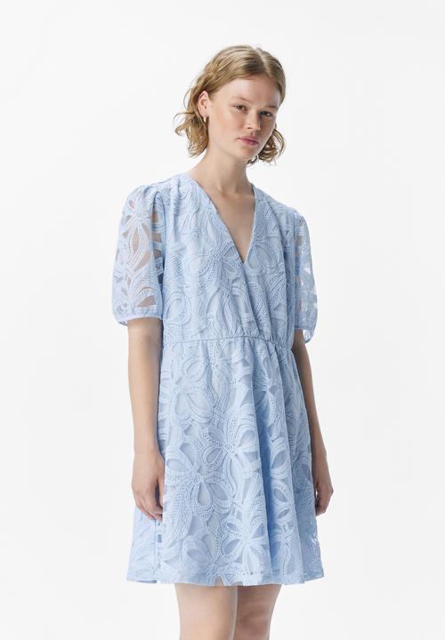 Produktbild Object V-Ausschnitt Minikleid (40)