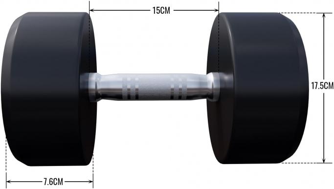 Produktbild Gorilla Sports Rundhanteln (1 x 17.5 kg)