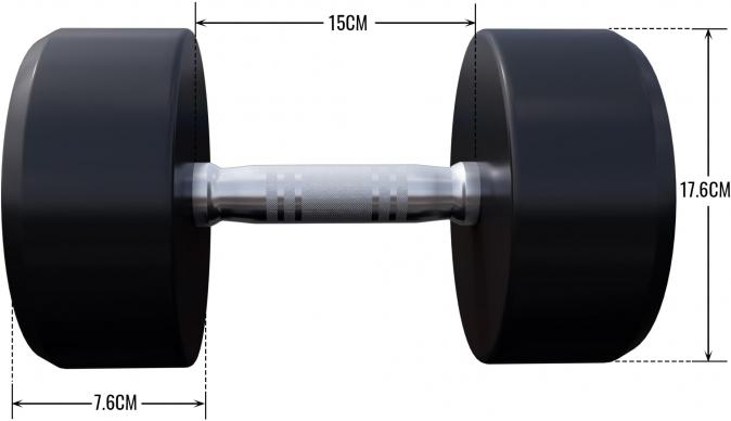 Produktbild Gorilla Sports Rundhanteln (1 x 20 kg)