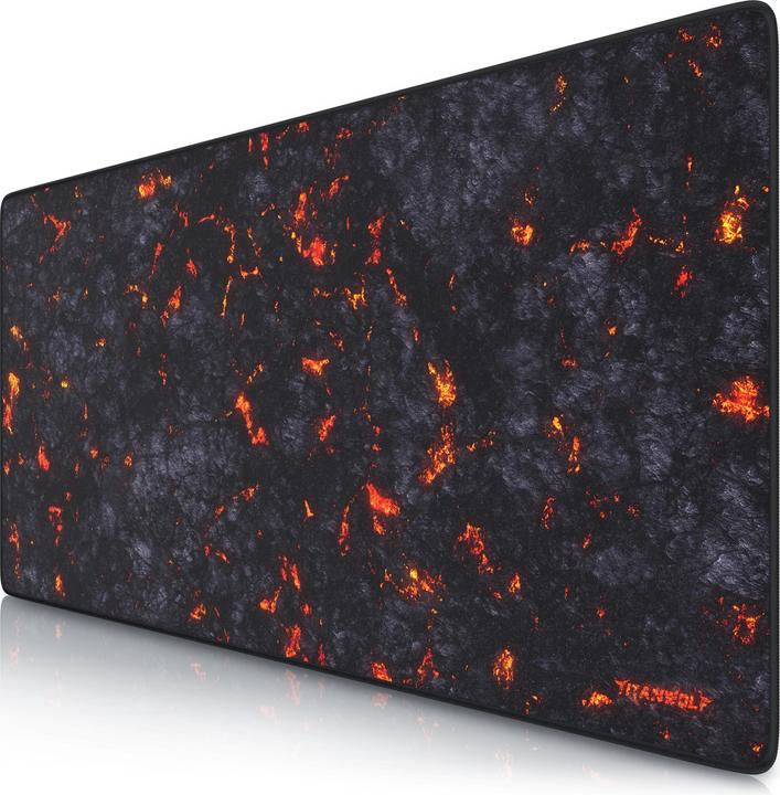 Immagine prodotto Titanwolf Tappetino per mouse da gioco XXL, tessuto liscio, tappetino per mouse veloce 900 x 400 mm, grande (XXL)