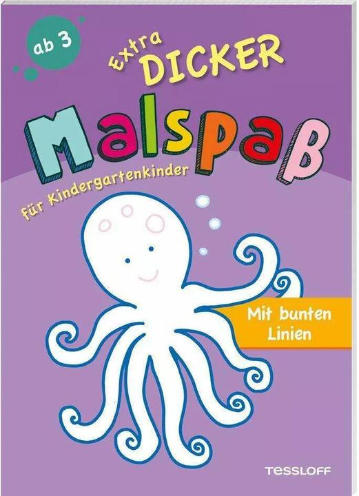 Tessloff Extradicker Malspass für Kindergartenkinder. Mit bunten Linien