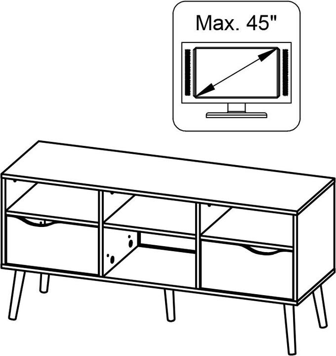 Produktbild Tvilum Oslo (117 x 39 x 57.5 cm)
