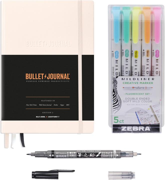 Produktbild MeinStift Bullet Journal Einsteiger Set mit Buch und Stiften - Blush
