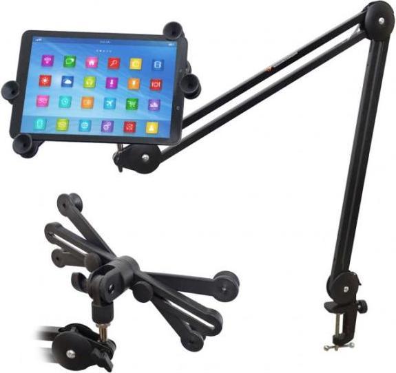 Produktbild keepdrum variable Tablet-PC iPad Halterung mit MS138 Gelenkarm-Stativ