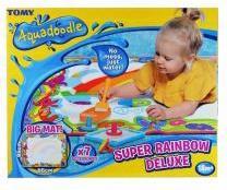 Actual product image Tomy AQUADOODLE drawing mat Super Rainbow Deluxe, E72772