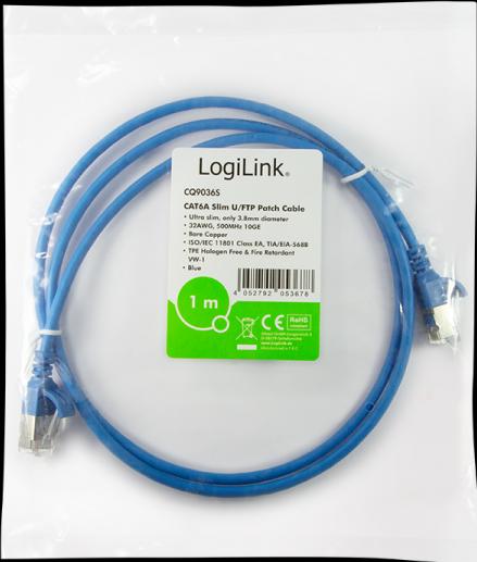 Produktbild LogiLink Netzwerkkabel (STP, CAT6a, 3 m)