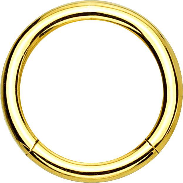 Produktbild Star Piercing Micro Segmentring klappbar vergoldet (ohne Messing, Chirurgenstahl 316L)
