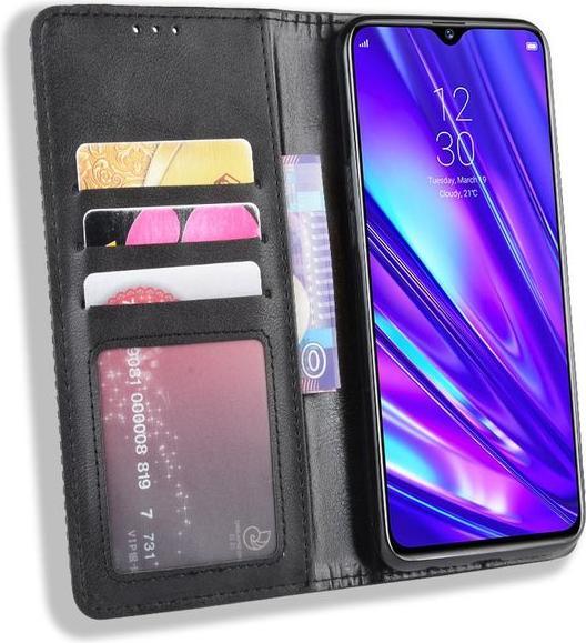 Produktbild MU Classic Retro Leder Bookcover Series (Realme 5 Pro)