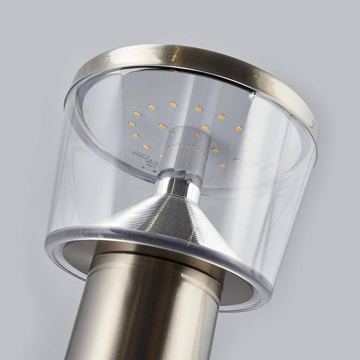 Image du produit Lindby Antje LED Cellule solaire Lampe de jardin w/capteur Acier inoxydable (400 lm, IP44)